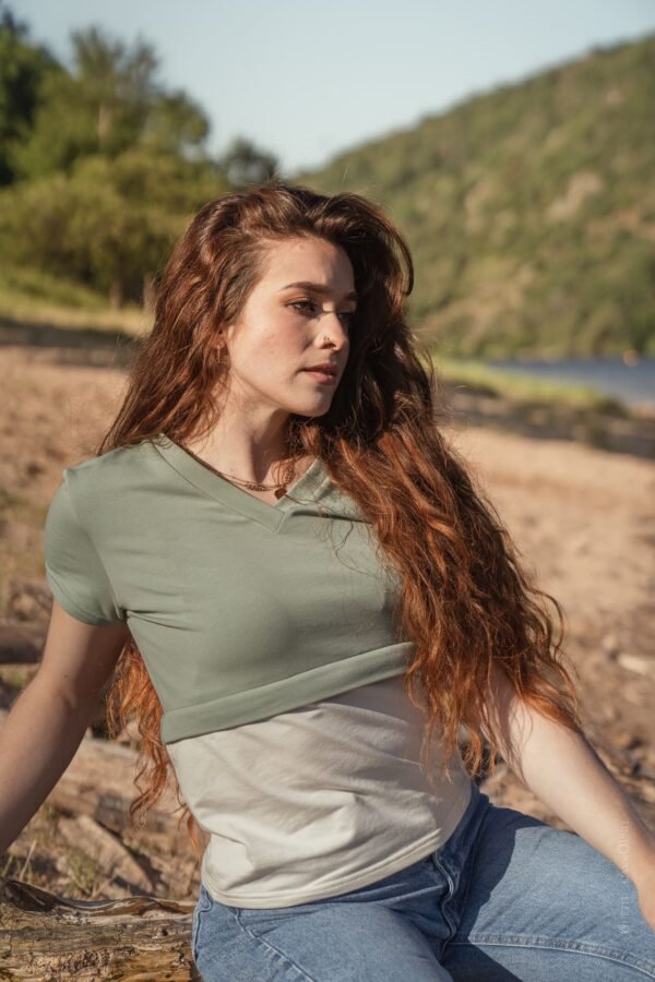 T-shirt modulable femme – coton bio GOTS, fabriqué en France